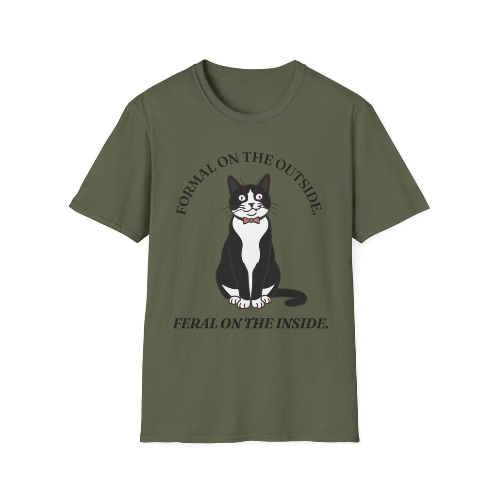 Tuxedo Cat - Formal Outside, Feral Inside