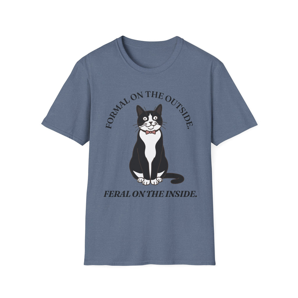 Tuxedo Cat - Formal Outside, Feral Inside