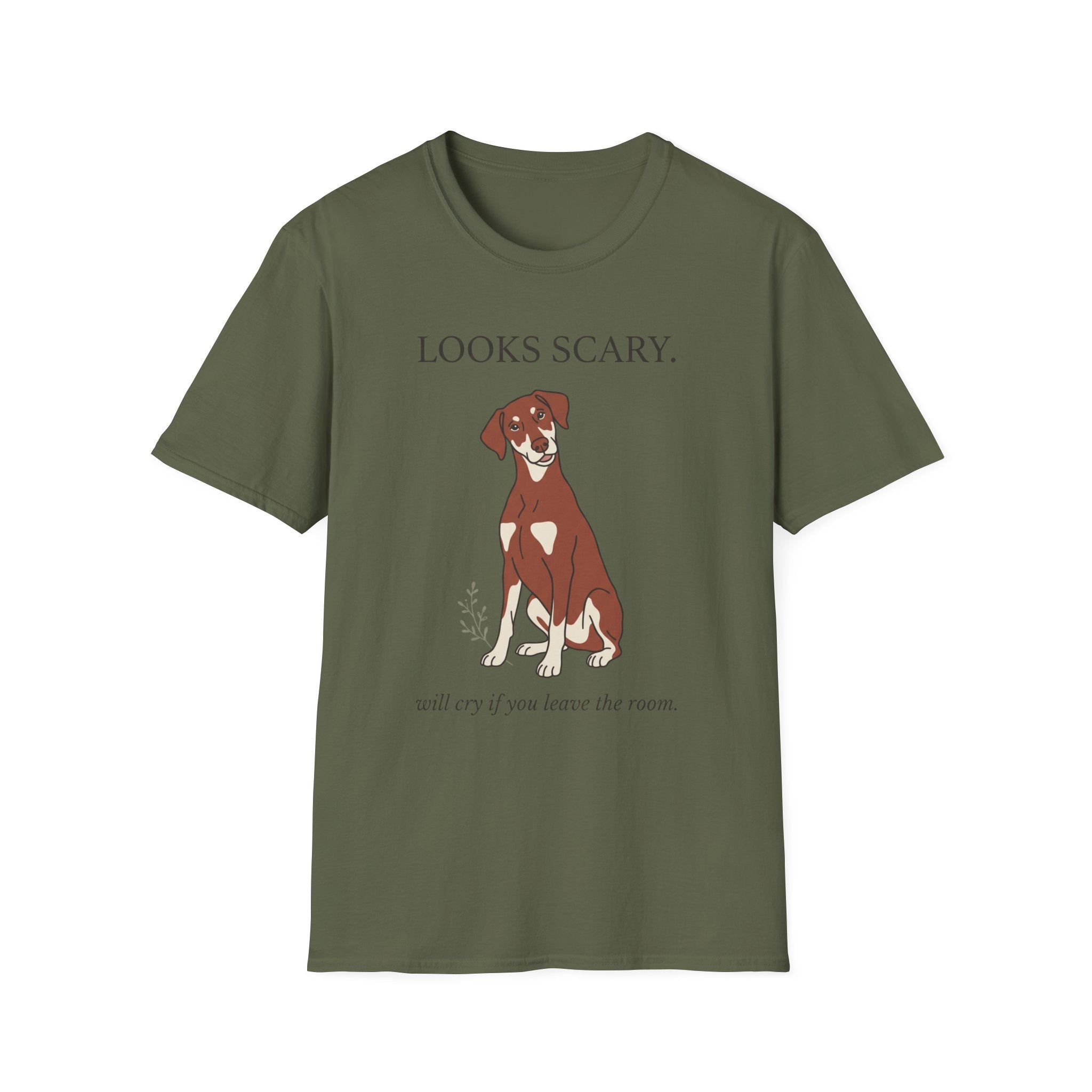 Doberman - Looks Scary. Will Cry If you Leave The Room.